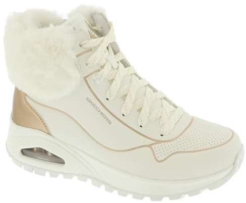 Skechers USA Uno Rugged167993 - Stivali da donna 75 BM US WhiteRose Gold, Oro bianco-rosa, 37.5 EU