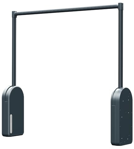 AngelParticle Electric Lifting Pull Down Closet Rod,Smart Closet Rods for Hanging Clothes; Touch Switch,Anti-Collision,Customizable;Clothes Rack Wardrobe Lift Rail Storage Organizer System