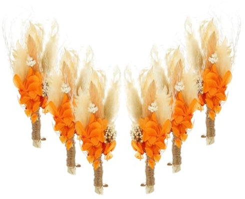 PRETYZOOM 3 Uds 6 Decoración De Hortensias Preservadas DIY Flores Eternas Decoración Boho Mini Jarrón Decoración Planta Pequeño Ramo Seco Flores Secas Naturales