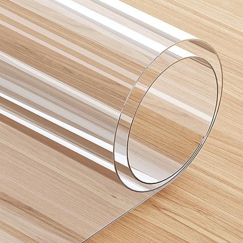 Transparenter Vinyl-Küchenläufer für Holzböden, öldicht, Teppichschutzmatte für Flure/Eingänge/Büros, transparenter Läufer (153 x 244 cm)