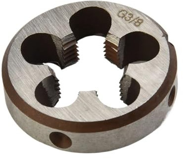 1pc Utensile da taglio for mano destra, G 1/16 1/8 1/4 3/8 1/2 5/8 3/4 7/8 Filiera for tubo in acciaio legato Filiera metrica rotonda, Filiera(3/8-19)