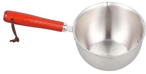 Alipis Pot à Lait Et Huile Pot à Lait Avec Bec Verseur Marmite Avec Poignée à Fondre Pour Chauffe-beurre Pratique Et Facile à Nettoyer