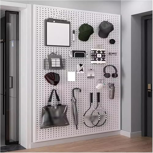 Panneaux d'organisation d'outils de panneau perforé de contrôle mural, système de stockage d'organisation d'outils de panneau de cheville en métal, kit d'organisateur mural de panneau perforé for atel