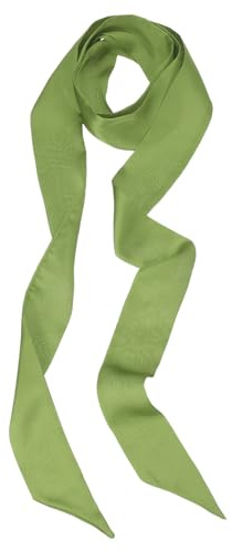 PATIKIL Sciarpa Elegante Nastro, Sciarpa Sottile Soltantelore Pura Lunga Foulard Seta Cravatta Cinture Fascia Per Capelli Fascia Testa Nastro Legatura Per Donne, Verde Erba