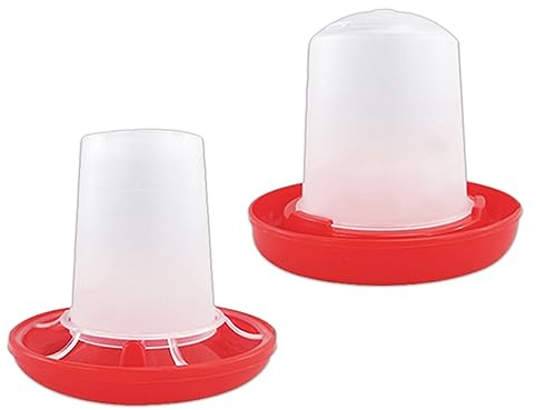 Msiud Mangiatoia e Abbeveratoio Automatico per Galline, Kit 2 in 1 Erogatore Cibo e Acqua Capacità 160ml Design Smontabile e Anti Spreco Facile da Pulire per Pulcini Piccioni e Pollaio