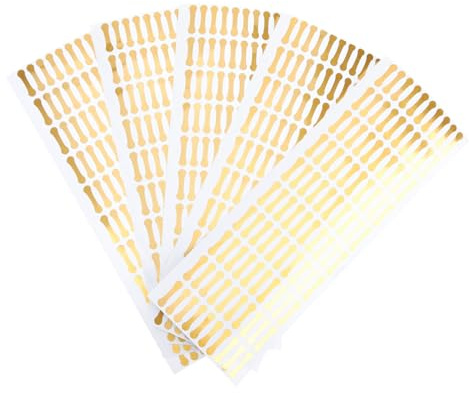 TOPBATHY 500Pcs Adhesive Labels Tamper Stickers for Food Cosmetics Jars Security Seals PVC Decals for Handmade Goods Packaging
