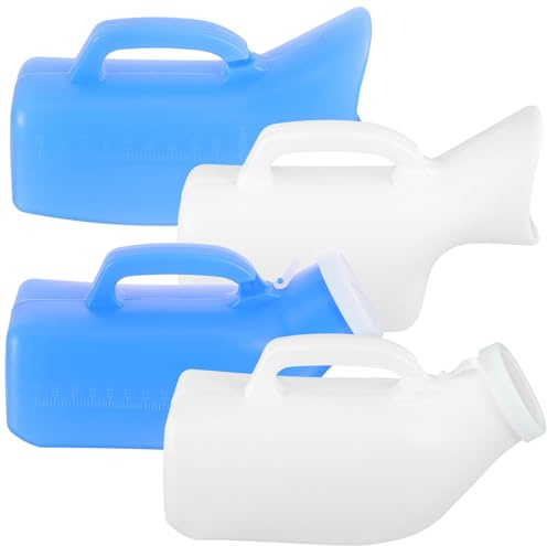 MAGICLULU 4stücke Tragbares Urinal aus Dickem Urinflasche für Erwachsene Wiederverwendbarer Urinbehälter für Unterwegs Haushaltsurinal mit Großem Fassungsvermögen