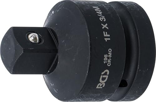BGS 196 | Adaptador de llave de vaso de impacto | cuadrado interior 25 mm (1) - cuadrado exterior 20 mm (3/4)