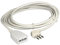 BTicino 2536B Prolunga Domestica, 3 x 0.75 mmq, Lunghezza 3 m con Spina e Presa 2P+T, 10A, 2500 W, 250 V, Bianco