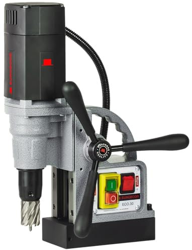 Euroboor ECO.30 EU2 Perceuse Magnétique - Forets Circulaires Max. 30 mm - Tension d'Alimentation 220-240 Volt, Fréq. 50-60 Hertz - Connecteur EU - Rotation Horaire