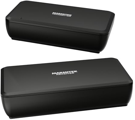 Marmitek Audio Sender für Lautsprecher Surround Anywhere 221 - Digitaler Sender ohne Latenz - Wireless Surround Lautsprecher Verbindung - Verbinden Sie 2 hintere Lautsprecher ohne laufende Kabel