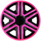 Radzierblende Action schwarz/pink 16 Zoll 4er Set