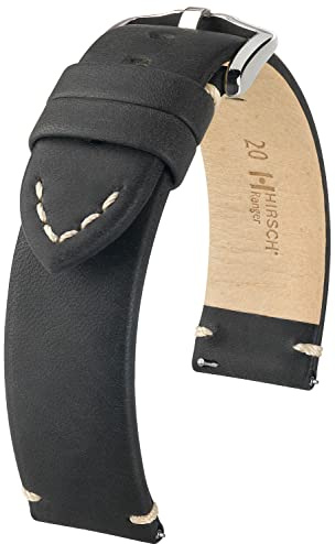 HIRSCH Uhren-Armband Ranger - echtes Kalbs-Leder - klassisch/elegant - für Damen & Herren