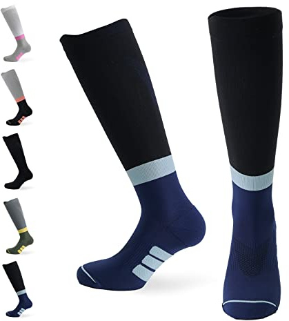 COMPRESSION FOR ATHLETES Chaussettes de Compression de Haute Qualité, Soutient de La Cheville et de La Voûte Plantaire, Fabriqué dans l'UE