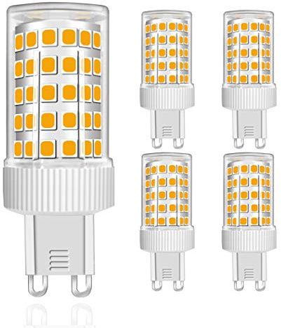 MENTA G9 LED Lampe 10W, Warmweiß 3000K, Kein Flimmern, 800lm Entspricht 80W Halogen Leuchtmittel, Keramiksockel, Mini Glühbirne Mit 86-LED SMD2835, AC220-240V, Nicht Dimmbar, Φ22*58mm, 4er-Pack