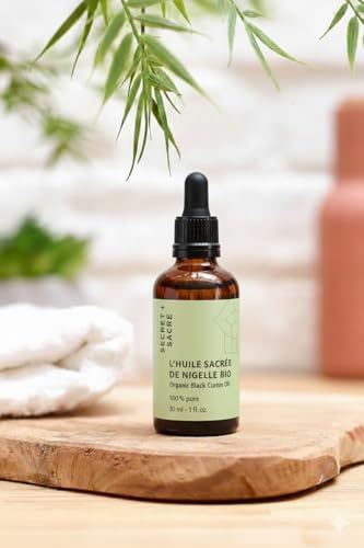 Huile sacrée de nigelle bio - 1re pression à froid - 50ml - certifié bio, ecocert, slowcosmétique - 100% naturelle, issue du commerce éthique