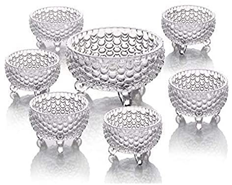Khanary 7 Piece Glass Bowls Set (7 Pieces Bowls Set Fish Scale)