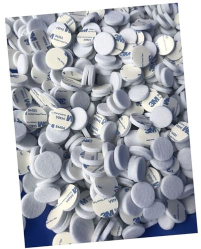 Hemobllo 200 Stück Runde Filzgleiter 1,2cm ø Bodenschutzpolster Möbel Filzpads Selbstklebend Weiß Langlebig Kratzschützend Für Stuhl Tisch Möbel