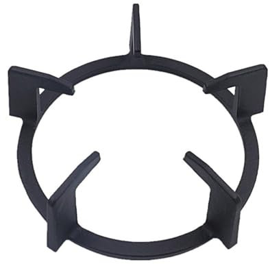 VKEID Soporte para Wok Anillo de hierro fundido for Wok, soporte for olla negro, quemador de rango de Gas redondo, soporte de rejilla for cocina Accesorios de Cocina