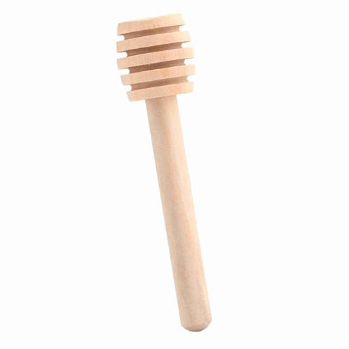 50Pcs Wooden Mini Honey Dipper Set Jar Dispensing Stirring Stick for Drizzling Honey Syrup Molasses Spout (#1)