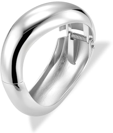 ALEXCRAFT 925 Sterling Silber Armband Damen, 14K Gold Irregulär Armreif