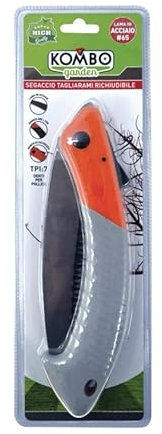 Avilia - Seghetto Potatura Pieghevole 40 cm con Lama in Acciaio e Manico Antiscivolo - Attrezzi per Giardinaggio Compatti e Sicuri per Taglio Rami e Legno