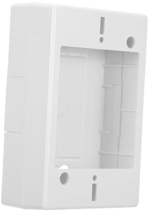 Lurrose Kasten Anschlussdose Aufputzsteckdose Steckdose einzeln Steckdosen Kabelwandplatte Wandmontage-Patchpanel Schalter Oberflächenmontage Unterputz-Anschlusskästen Abs Weiß