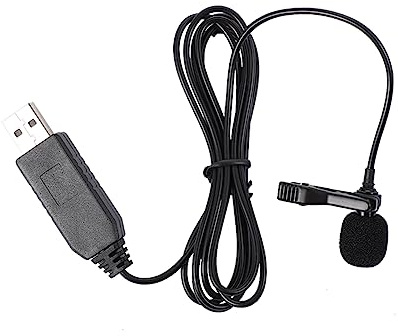 KONTONTY Microfono Clip Usb Per Conferenze Microfono Lavalier Omnidirezionale Registrazione Stabile Rumore Compatibile e Altri