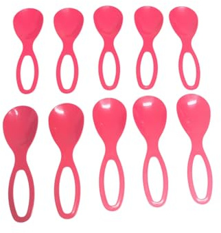 Tupperware Picknick Teller 4er Set wiederverwendbar Wohnmobil Lunch Plates (Baby Fütterlöffel 10er rot)