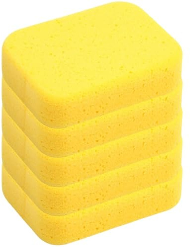 Abbdbd 5 Esponjas Jumbo para Coche, Esponjas Gruesas Absorbentes De Agua, Bloque De Esponja De Nido De Abeja para Lavar Ventanas Exteriores.