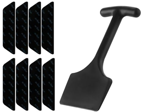 MXGHWG 1 Piece Of Carpet Edge Shovel And 8 Pieces Of Carpet Stickers, Plastic Carpet Chisel, Carpet Stair Installation Tool, Suitable For Floor Laying And Maintenance.