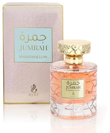 AYAT PERFUMES - Eau de Parfum Jumrah Marshmallow 100ml – Parfum Mixte Gourmand – Vanille, Musc & Fruits Tropicaux – Longue Tenue – Parfum Dubai Femme