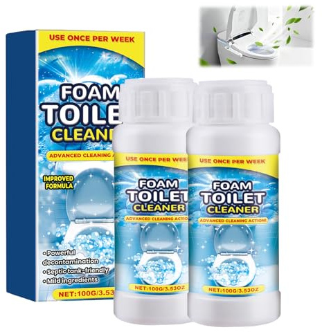 Rohrreiniger Extrem Stark, Abflussreiniger Schaum 100g2, Leistungsstarker Rohr- & Abflussreiniger für Küche, Bad, Toilette, Badewanne, Dusche