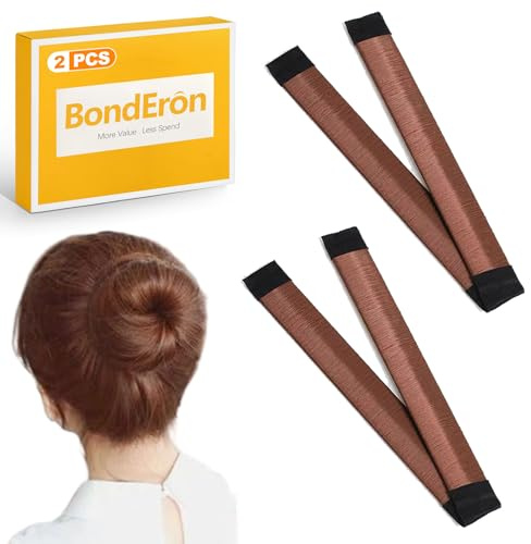 BondEron 2 Stück Dutt Maker – Flexible Haardutt Hilfe, Hochwertiger Bun Maker für Elegante Dutts, effektive Haarspange, Styling Tool für Frauen & Mädchen, Ideal für Alltag, Tanz, Yoga