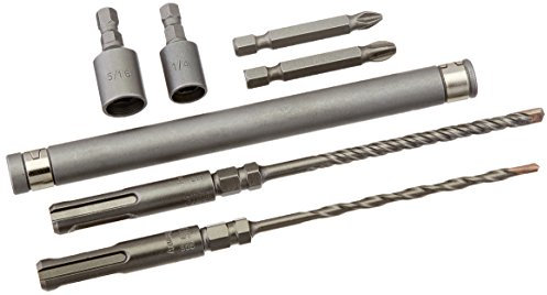 BOSCH HC2309 Bulldog SDS-Plus - Set di 7 punte per martello rotante con attacco esagonale