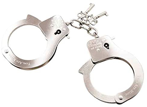 Fifty Shades of Grey – YOU ARE MINE Handschellen – Silber Metall
