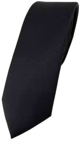 TigerTie Herren Krawatte – schmale 5,5 cm Krawatte in einfarbigem Design, ideal für Geschäftstermine, festliche Anlässe und die Freizeit.