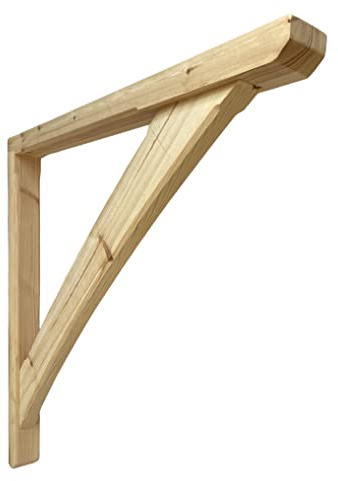 Timber Gallows Bracket 750mm x 785mm Curved Brace Mortice and Tenon Jointed