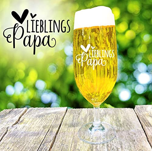 Bierglas Papa personalisiertes Geschenk Pilstulpe
