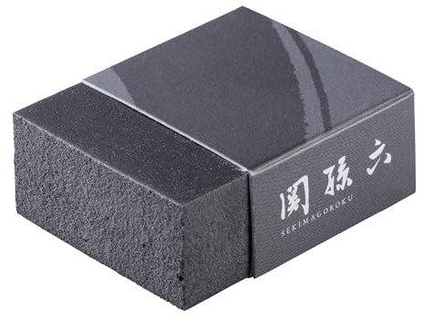 Kai Corporation KAI AP0630 Fine Grain Abrasive Scratch Resistant Rust Eraser Knife Rust Water Stain Remover Sekimoroku Black Made in Japan