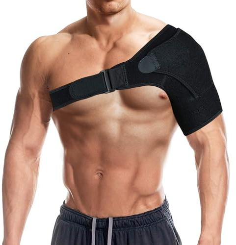 Xumann Rotator Cuff Shoulder Support, Adjustable Shoulder Brace for Men Women (S-M)
