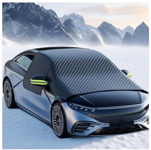 Frostschutz Auto Frontscheibe, Extragroß 304x145cm Verbessertes 600D-Oxford-Gewebe Autoplane Winter für Die Meisten Autos