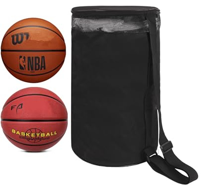 Faxianther Basketballtasche wasserdichte Oxford Balltasche Basketball Beutel Runde Tragetasche Umhängetasche Fußball Trainingstasche Basketball Sack Aufbewahrungstache für 2 Bälle
