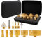 SHDIATOOL Set di punte per carotaggio diamantate 12pcs (6/6/8/20/25/35/50/68/110+20mm Bit di fresatura a dito+50mm Punta smussatrice per smussare+Hex) Kit sega a tazza punte filettatura M14