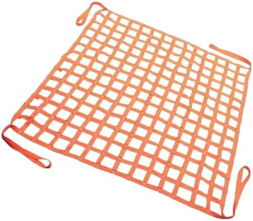 SSDDLZEQ Hebenetze, Containernetze, Hebenetze for Mobile Schleppgeräte, Schwerlastschlingen (Size : 4 X 4M/Mesh 15cm/Load 2.5t)