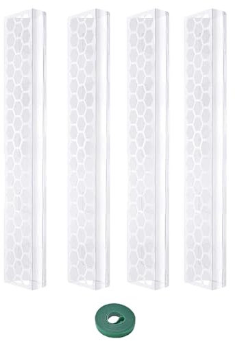 Frfik Monstera Moosstange, stapelbare Moosstange für Pflanzen, transparente Monstera-Pflanzenstütze für Kletterpflanzen von Monstera, 43,2 cm
