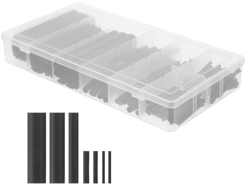 Housoutil Kit Di Tubi Isolanti Elettrici 127 Pezzi Tubi Termorestringenti Di Varie Dimensioni Per Avvolgimento Cavi E Fili
