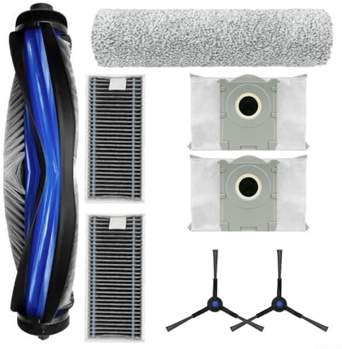Besttoolifes Kit de rechange pour aspirateur robot Omni X8 Pro, brosse principale, brosses latérales, filtres, sacs à poussière et balai à franges inclus