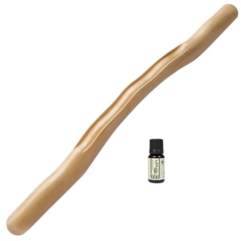 VERDANVERSE Massagestab Aus Holz 48cm Für Rücken Bein Und Körpermassage Handliches Massagegerät Zur Linderung Von Müdigkeit Und Der Durchblutung Tragbares Massagetool Für Den Täglichen Einsatz