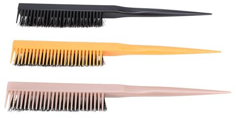 Spazzola per Capelli Cotonati, Setole in Nylon per Aggiungere Volume, Strumento per lo Styling dei Capelli, Spazzola per Cotonare a 3 File, Progettata per Creare Acconciature